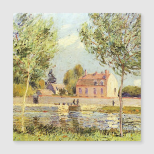 Alfred Sisley Houses on the banks of the Loing