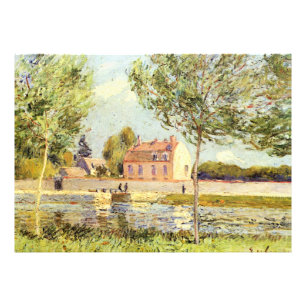 Alfred Sisley Houses on the banks of the Loing Photo Print