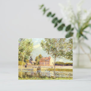 Alfred Sisley Houses on the banks of the Loing Postcard
