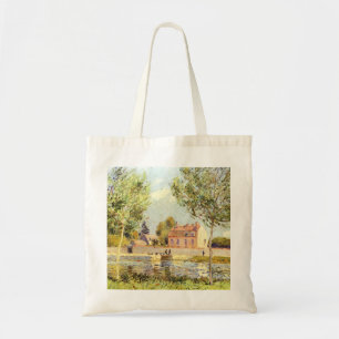 Alfred Sisley Houses on the banks of the Loing Tote Bag