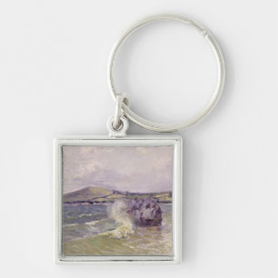 Alfred Sisley Lady's Cove, Langland Bay, Le Mati Key Ring