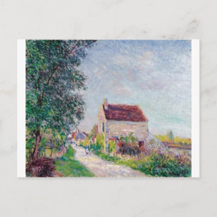 Alfred Sisley - Le village des Sablons 1885 Oil Postcard