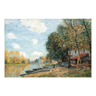 Alfred Sisley Moret: The Banks of the River Loing Photo Print