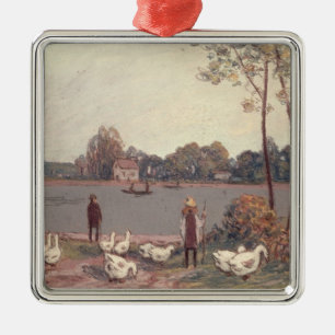 Alfred Sisley On the Banks of the Loing Metal Ornament