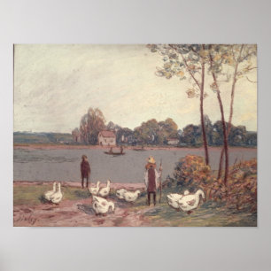 Alfred Sisley On the Banks of the Loing Poster