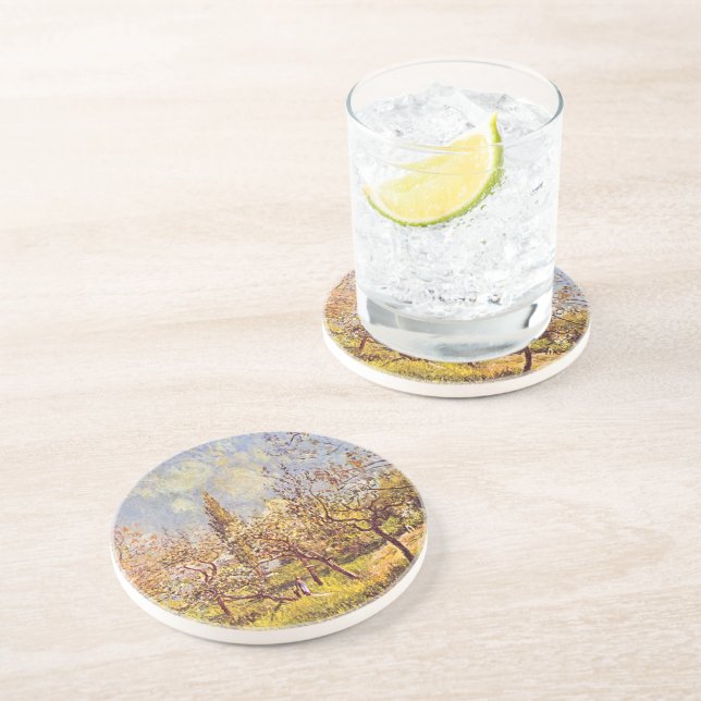 Alfred Sisley Orchard in spring Coaster (Side)