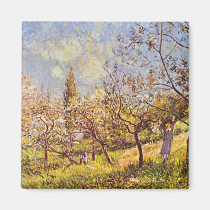 Alfred Sisley Orchard in spring Magnet