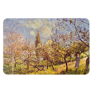 Alfred Sisley Orchard in spring Magnet