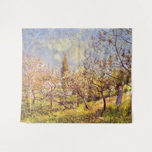 Alfred Sisley Orchard in spring Tapestry