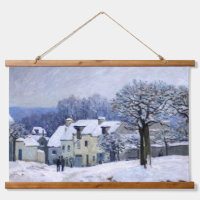 Alfred Sisley - Place Chenil in Marly, Snow Effect
