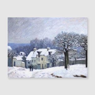 Alfred Sisley Place du Chenil in Marly, snow