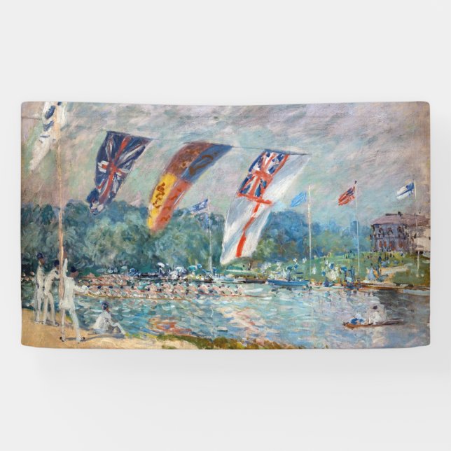 Alfred Sisley - Regatta at Molesey Banner (Horizontal)