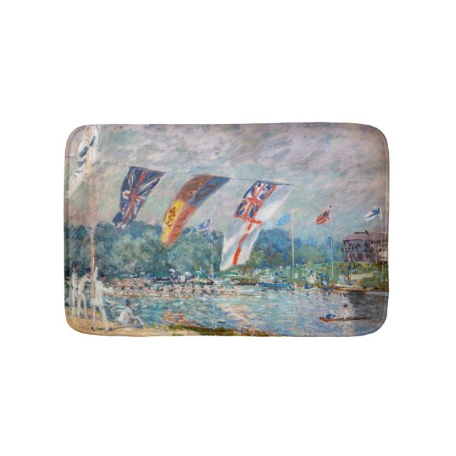 Alfred Sisley - Regatta at Molesey Bath Mat (Front)