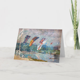 Alfred Sisley - Regatta at Molesey Card