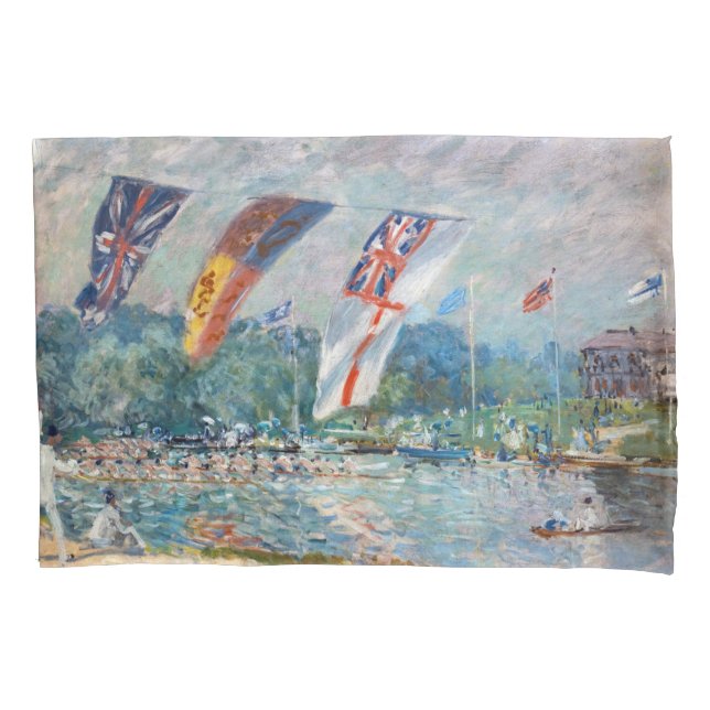 Alfred Sisley - Regatta at Molesey Pillowcase (Front)