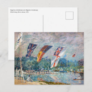 Alfred Sisley - Regatta at Molesey Postcard