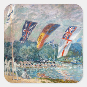 Alfred Sisley - Regatta at Molesey Square Sticker