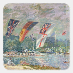 Alfred Sisley Regatta at Molesey Square Sticker