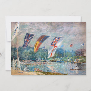 Alfred Sisley - Regatta at Molesey Thank You Card
