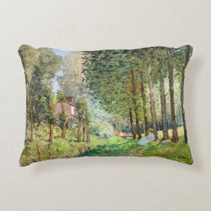 Alfred Sisley - Rest along the Stream Decorative Cushion