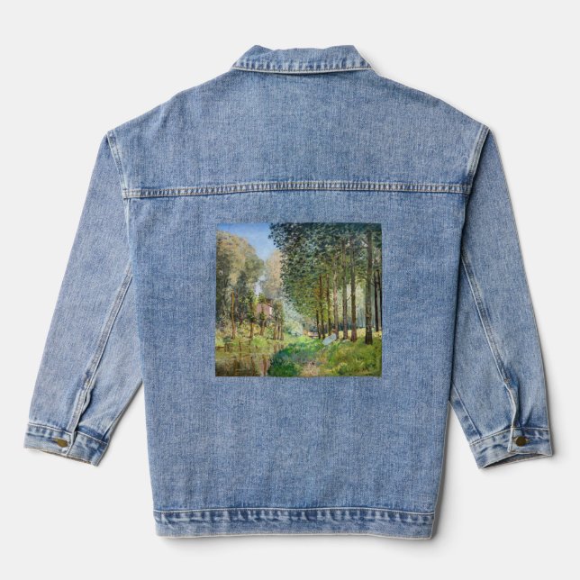 Alfred Sisley - Rest along the Stream Denim Jacket (Back)
