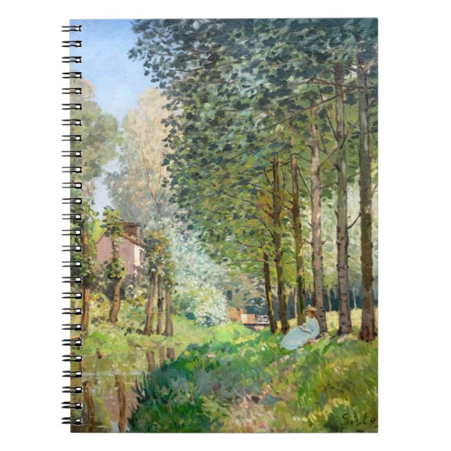 Alfred Sisley - Rest along the Stream Notebook (Front)