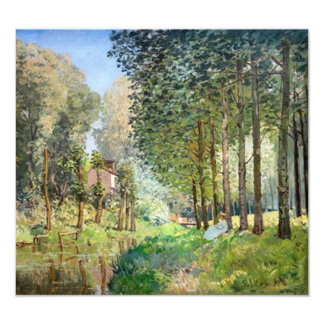Alfred Sisley - Rest along the Stream Photo Print (Front)