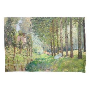 Alfred Sisley - Rest along the Stream Pillowcase