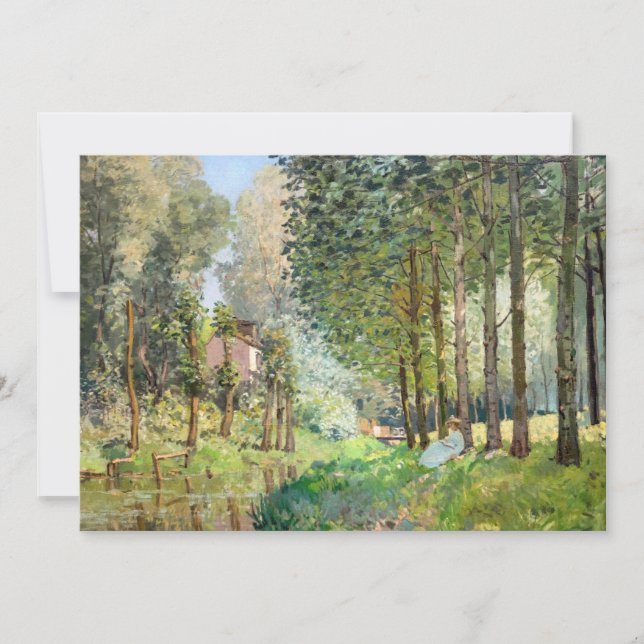 Alfred Sisley - Rest along the Stream Thank You Card (Front)