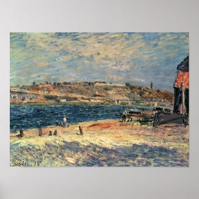 Alfred Sisley | River Banks at Saint-Mammes Poster (Front)