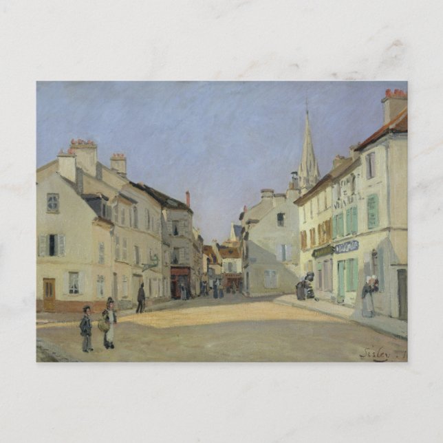 Alfred Sisley | Rue de la Chaussee at Argenteuil Postcard (Front)