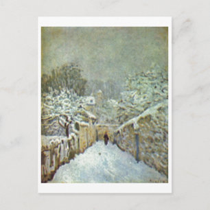 Alfred Sisley - Schnee in Louveciennes 1874 Oil Postcard