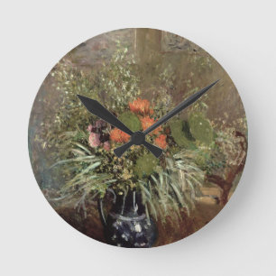 Alfred Sisley Still Life of Wild Flowers Round Clock
