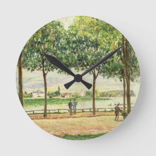 Alfred Sisley Street of Spanish Chestnut Trees Round Clock