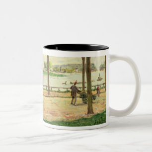 Alfred Sisley Street of Spanish Chestnut Trees Two-Tone Coffee Mug