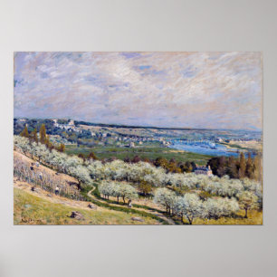 Alfred Sisley - Terrace at Saint-Germain, Spring Poster