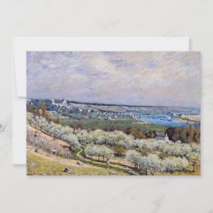 Alfred Sisley - Terrace at Saint-Germain, Spring Thank You Card