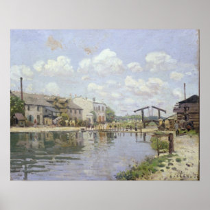 Alfred Sisley   The Canal Saint-Martin, Paris Poster