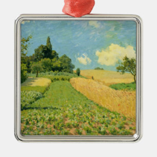 Alfred Sisley   The Cornfield Metal Tree Decoration