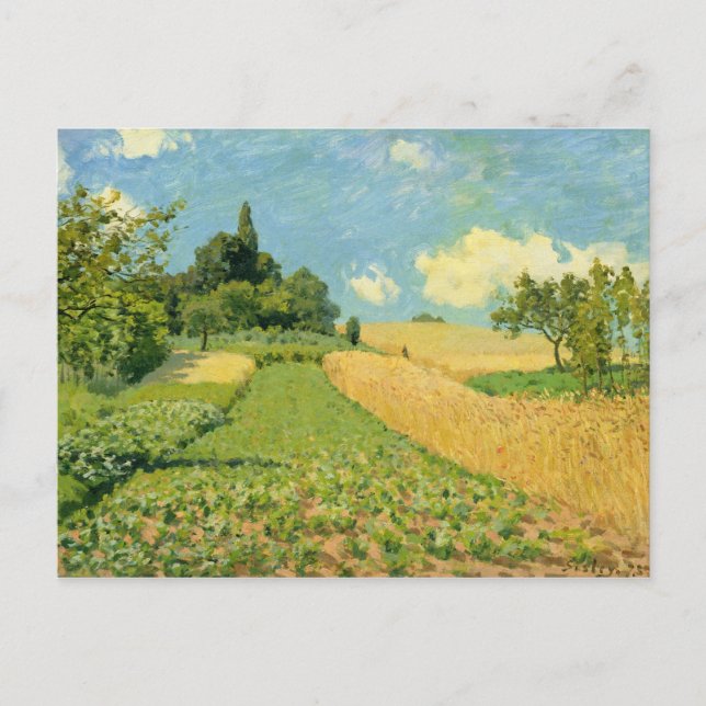 Alfred Sisley | The Cornfield Postcard (Front)