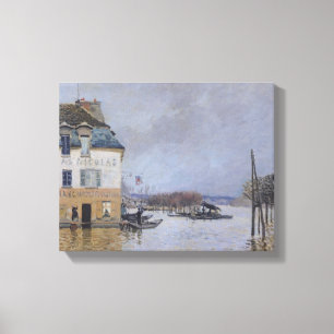 Alfred Sisley The Flood at Port-Marly Canvas Print