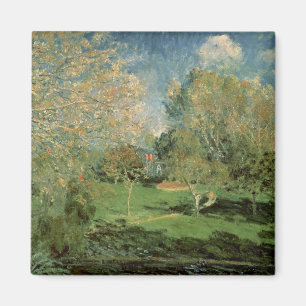 Alfred Sisley The Garden of Hoschede Family Magnet