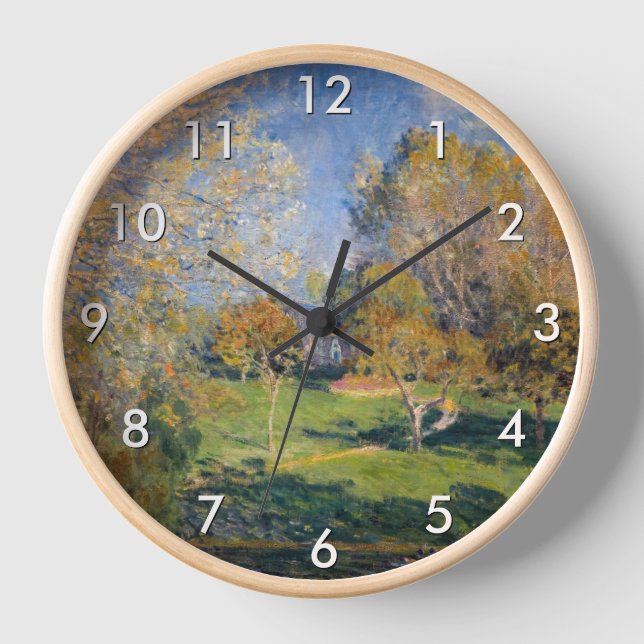 Alfred Sisley - The Garden of Hoschede, Montgeron Clock (Front)