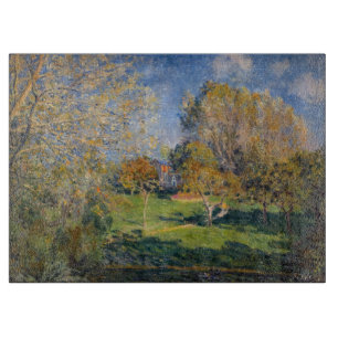Alfred Sisley - The Garden of Hoschede, Montgeron Cutting Board