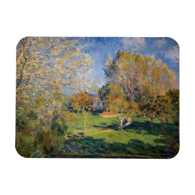 Alfred Sisley - The Garden of Hoschede, Montgeron Magnet (Horizontal)