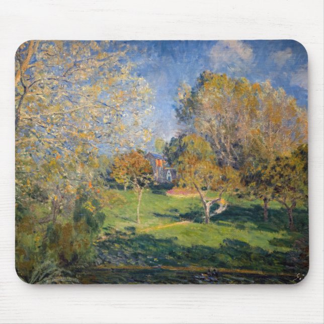 Alfred Sisley - The Garden of Hoschede, Montgeron Mouse Pad (Front)
