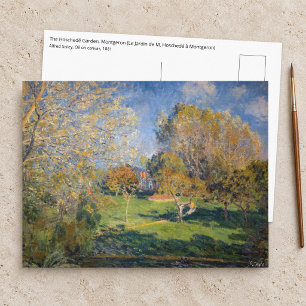 Alfred Sisley - The Garden of Hoschede, Montgeron Postcard
