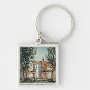 Alfred Sisley   The Loing at Moret Key Ring