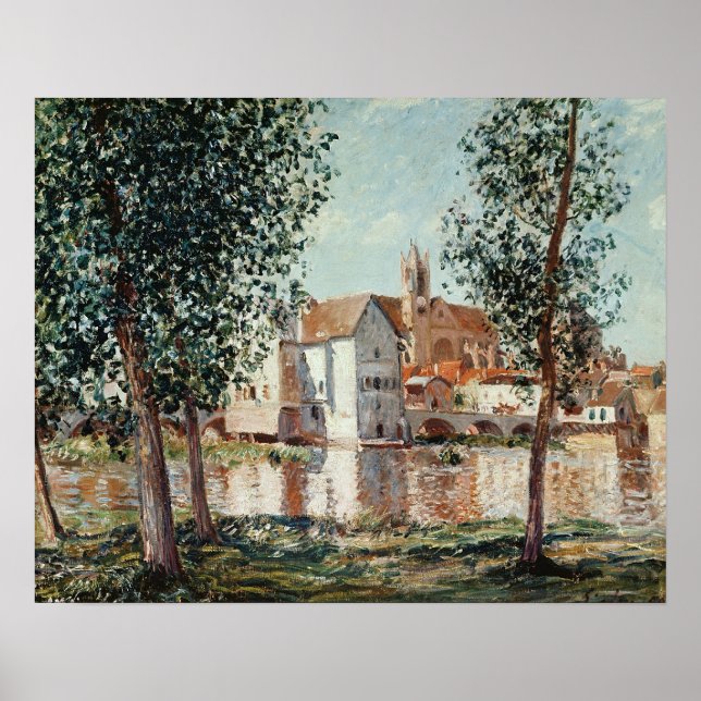 Alfred Sisley | The Loing at Moret Poster (Front)