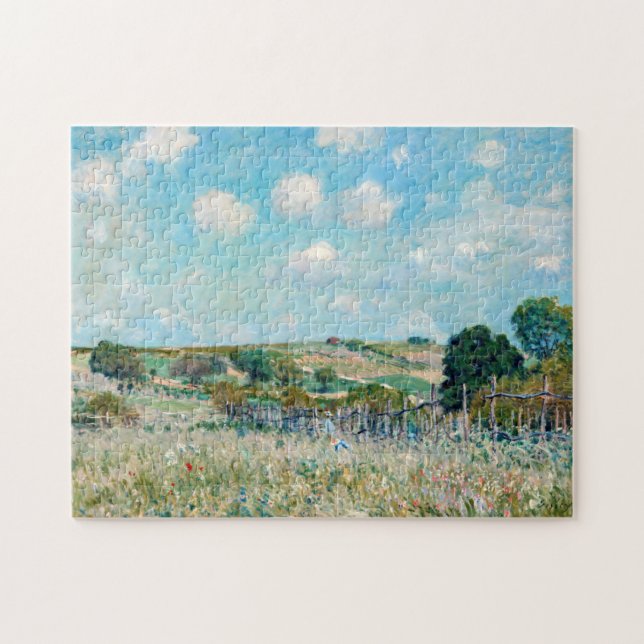 Alfred Sisley - The Meadow Jigsaw Puzzle (Horizontal)